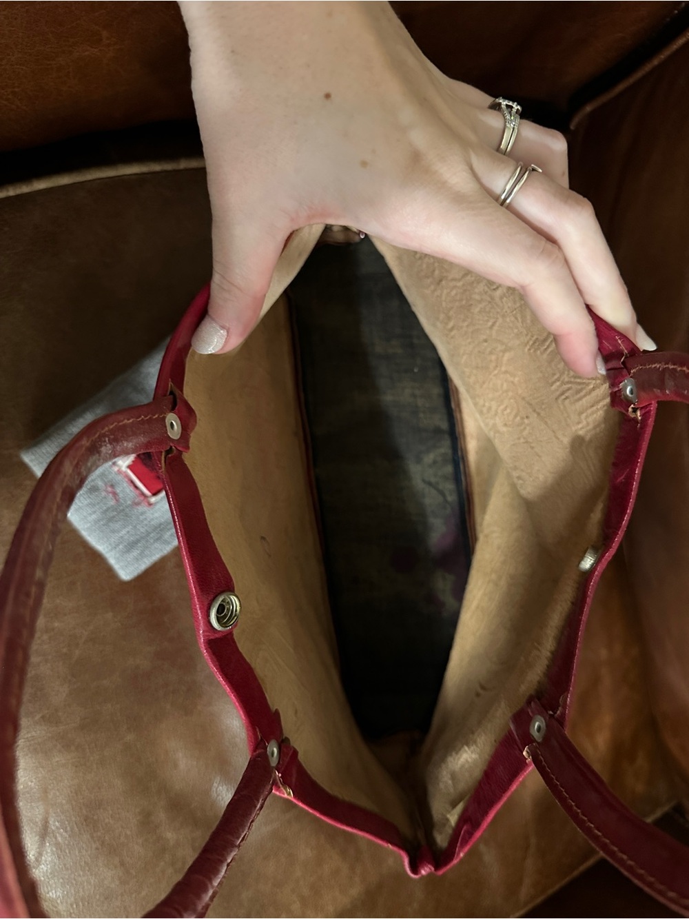 Oklahoma Sooners Leather Bag/Purse - Picture 3 of 7